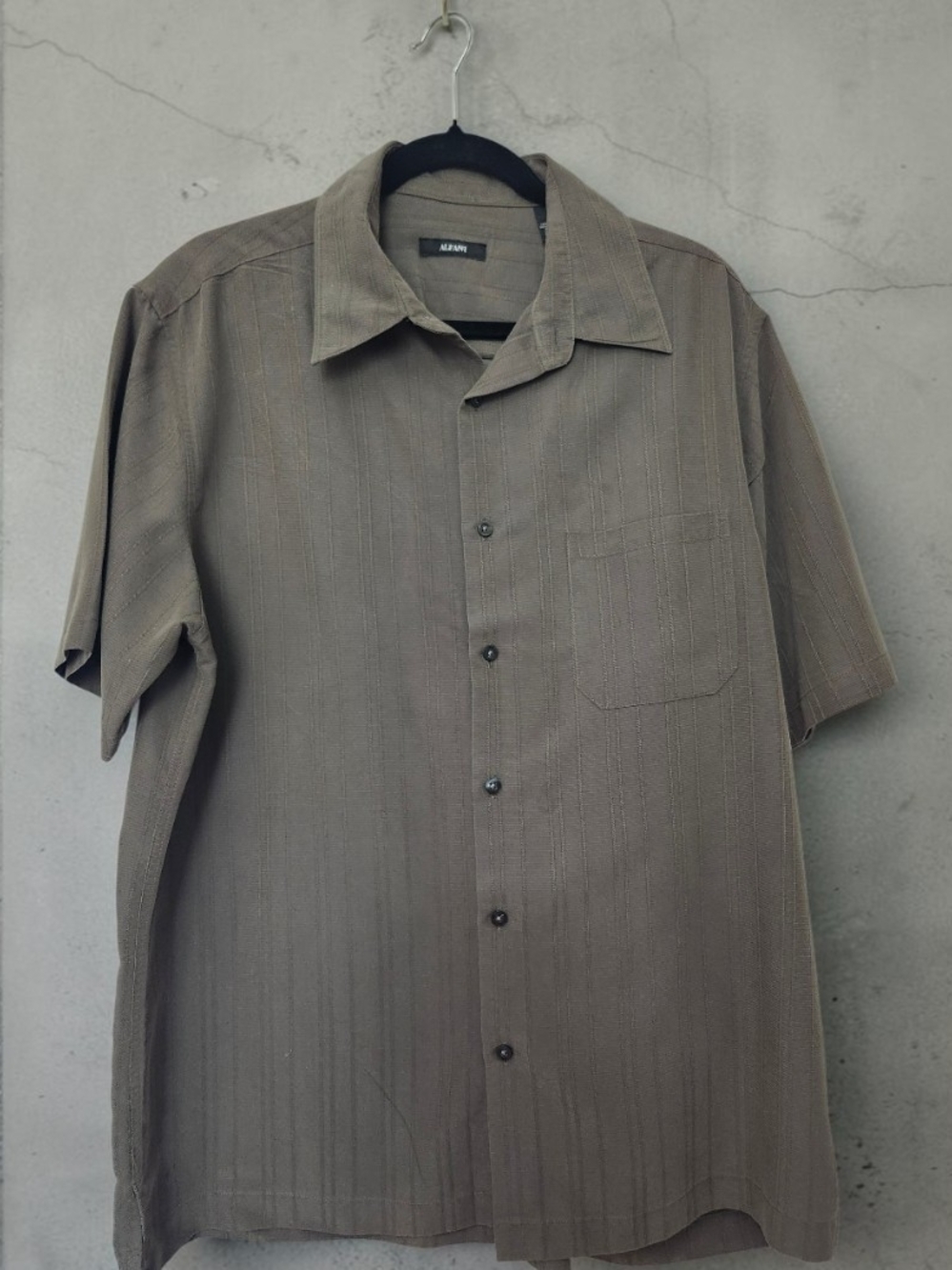 Alfani Casual Short-Sleeve Button-Down Shirt